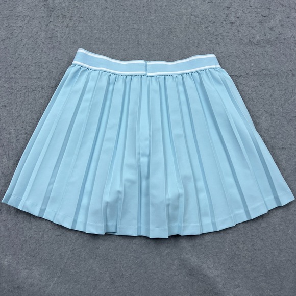 Peter Millar Mickey‎ Pleated Skort Women's Small Blue Lined Tennis Golf Skirt - Picture 10 of 12